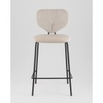 Стул полубарный Masey бежевый с бежевой экокожей