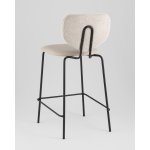 Стул полубарный Masey бежевый с бежевой экокожей