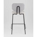 Стул полубарный Masey серый с серой экокожей