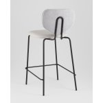 Стул полубарный Masey серый с серой экокожей