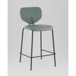 Стул полубарный Masey зеленый со светло-зеленой экокожей