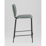 Стул полубарный Masey зеленый со светло-зеленой экокожей