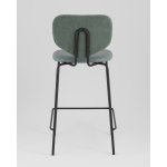 Стул полубарный Masey зеленый со светло-зеленой экокожей