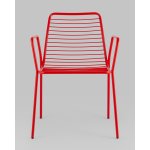 Стул с подлокотниками Дели металл красный