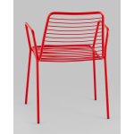 Стул с подлокотниками Дели металл красный