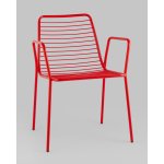 Стул с подлокотниками Дели металл красный