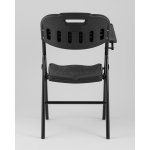 Стул складной банкетный со столиком черный