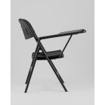 Стул складной банкетный со столиком черный