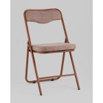 Стул складной Джонни рогожка капучино каркас капучино