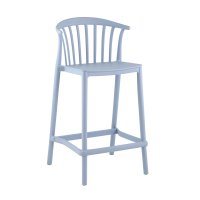 Стул полубарный Campo пластик голубой