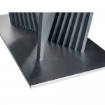 Стол раздвижной ASTRA 140-190x80х80см, керамогранит, сталь, антрацит Стол раздвижной ASTRA 140-190x80х80см, керамогранит, сталь, антрацит