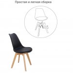 Комплект из 2-х стульев Eames Bon чёрный