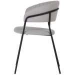 Стул Turin серый с чёрными ножками