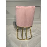 Стул обеденный Пресли DX-2055, 45х44х92, пыльная роза/золотой