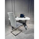 Стол-консоль Рокки MJ-001, 120х55х76 см, белый/хром