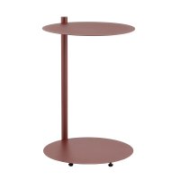 Журнальный столик Siara металл бордовый