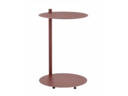 Журнальный столик Siara металл бордовый Журнальный столик Siara металл бордовый