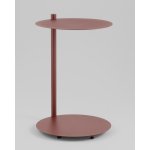 Журнальный столик Siara металл бордовый