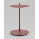 Журнальный столик Siara металл бордовый