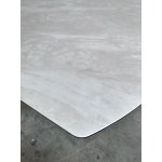 Стол IVAR 180 MARBLES TL-109 Серый мрамор, испанская керамика / Шоколадное золото каркас, ®DISAUR