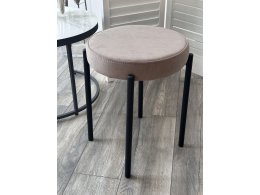 Табурет СТЭК штабилируемый B5 Капучино, велюр / черный каркас, М-City