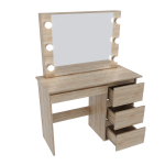 Стол косметический с подсветкой Сура 900х1360х400 Сонома