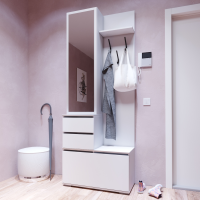 Прихожая Бостон В-2 (800х2103х353) белый