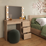 Стол косметический с подсветкой Сура 900х1360х400 Сонома