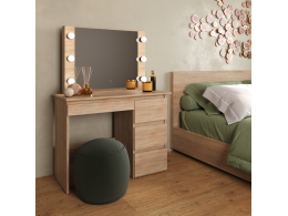 Стол косметический с подсветкой Сура 900х1360х400 Сонома