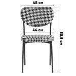 Стул обеденный Барбара велюр серо-голубой NC