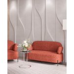 Диван Кэнди ткань букле коралловый