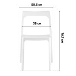 Стул обеденный Marty пластиковый охра