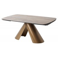 Стол CALDERON 180 GLOSS GRAND CORDILLERA керамика / бронзовый винтажный каркас, ®DISAUR