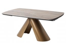 Стол CALDERON 180 GLOSS GRAND CORDILLERA керамика / бронзовый винтажный каркас, ®DISAUR