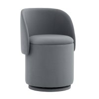 Пуф-трансформер Таунсвилл вращающийся с ящиком велюр серый