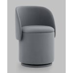 Пуф-трансформер Таунсвилл вращающийся с ящиком велюр серый