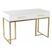 Стол-консоль Армада F-1543, 120х60х78 см, белый, золото