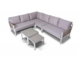 "Париж" угловой модульный диван, каркас из алюминия