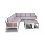 "Париж" угловой модульный диван, каркас из алюминия