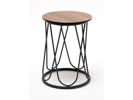 "Перу" журнальный стол из HPL круглый Ø40 H55, каркас из алюминия темно-серый (RAL 7024) муар, цвет столешницы "дуб" "Перу" журнальный стол из HPL круглый Ø40 H55, каркас из алюминия темно-серый (RAL 7024) муар, цвет столешницы "дуб"