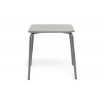 "Гелиос" стальной квадратный стол 70х70см, цвет темно-серый