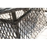 "Дольче" обеденная группа из искусственного ротанга, цвет графит