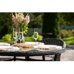 "Дольче" обеденная группа из искусственного ротанга, цвет графит