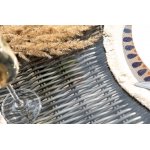 "Дольче" обеденная группа из искусственного ротанга, цвет графит