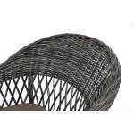 "Дольче" обеденная группа из искусственного ротанга, цвет графит