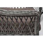 "Дольче" обеденная группа из искусственного ротанга, цвет графит