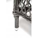 "Дольче" обеденная группа из искусственного ротанга, цвет графит