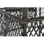 "Дольче" обеденная группа из искусственного ротанга, цвет графит