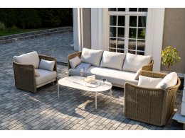 "Аликанте" лаунж-зона из искусственного ротанга, цвет соломенный "Аликанте" лаунж-зона из искусственного ротанга, цвет соломенный