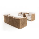 "Аликанте" лаунж-зона из искусственного ротанга, цвет соломенный